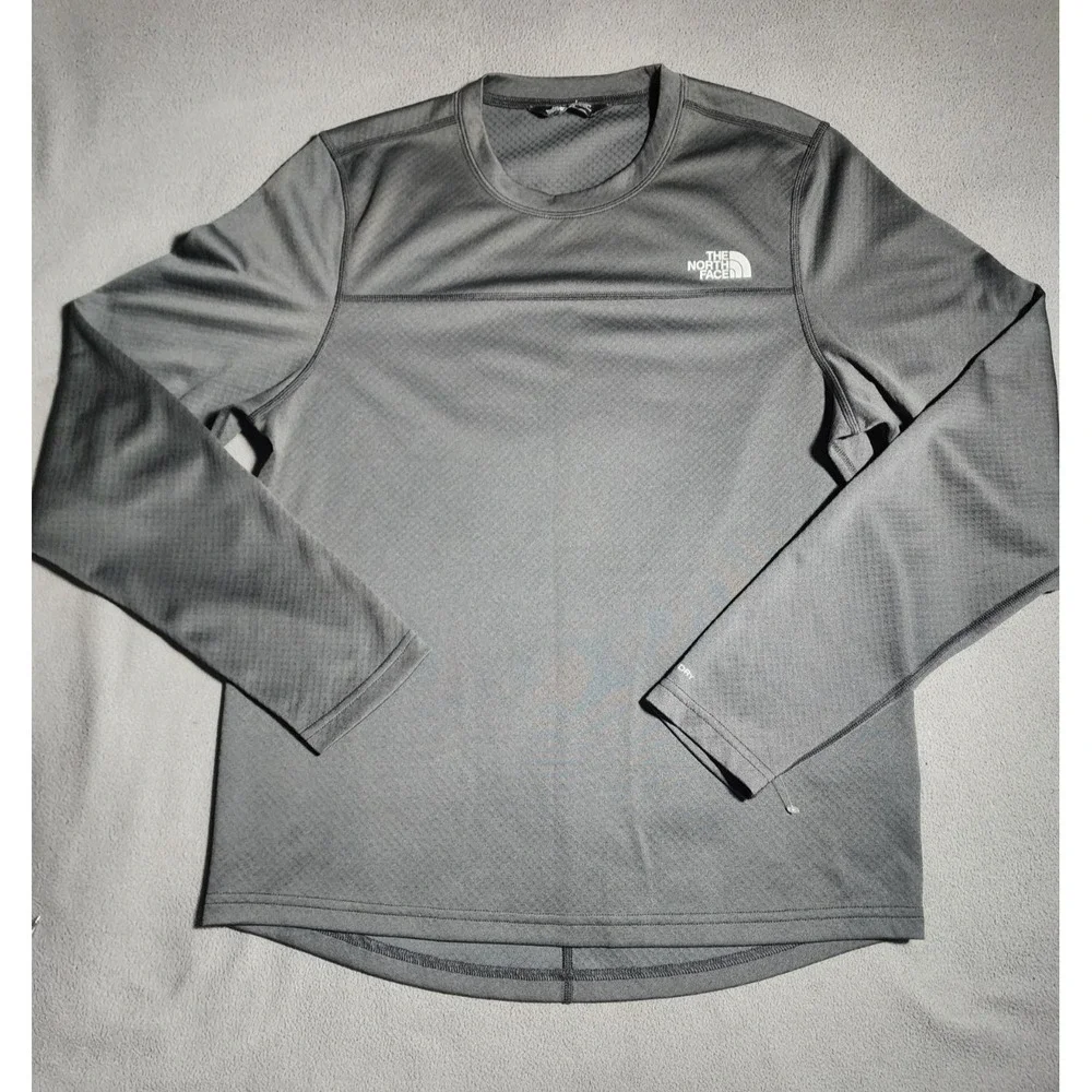 The North Face Sweater Men Small Black Long Sleeve Logo Sweatshirt Pull Over